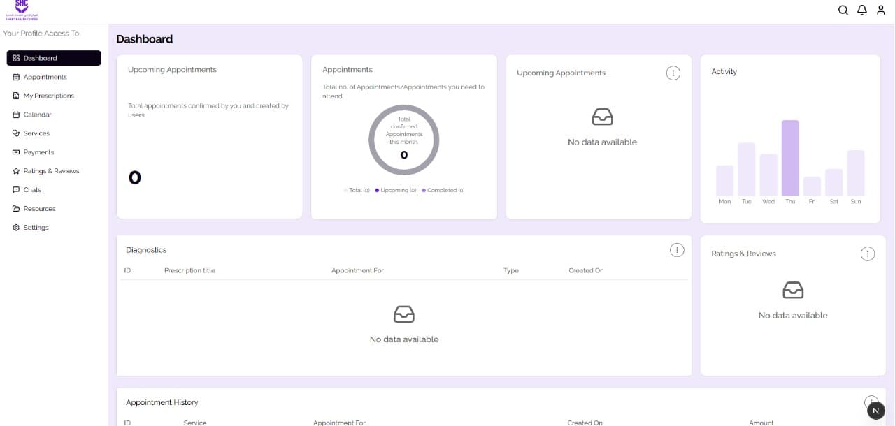 Doctor Portal Interface